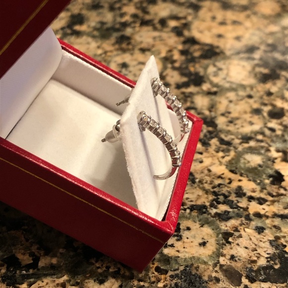 Crystal Loop Earrings - Picture 6 of 6